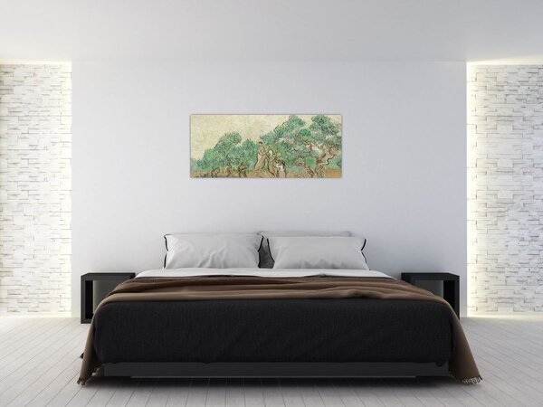 Slika - Vincent van Gogh, The Olive Orchard, reprodukcije (120x50 cm)