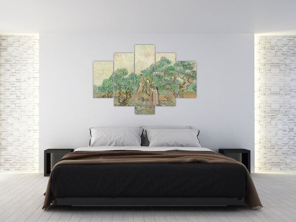 Slika - Vincent van Gogh, The Olive Orchard, reprodukcije (150x105 cm)