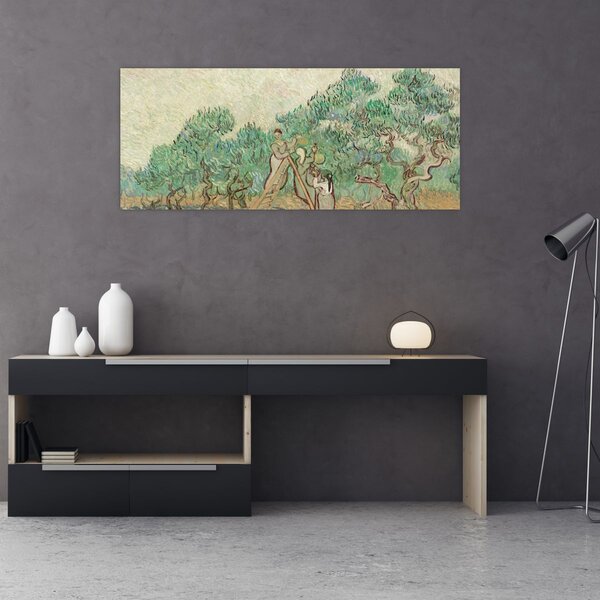 Slika - Vincent van Gogh, The Olive Orchard, reprodukcije (120x50 cm)
