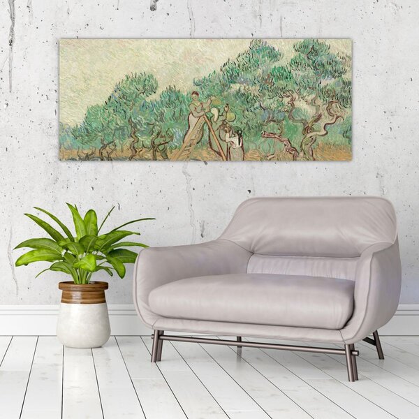 Slika - Vincent van Gogh, The Olive Orchard, reprodukcije (120x50 cm)