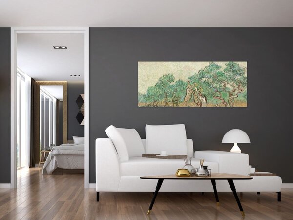 Slika - Vincent van Gogh, The Olive Orchard, reprodukcije (120x50 cm)