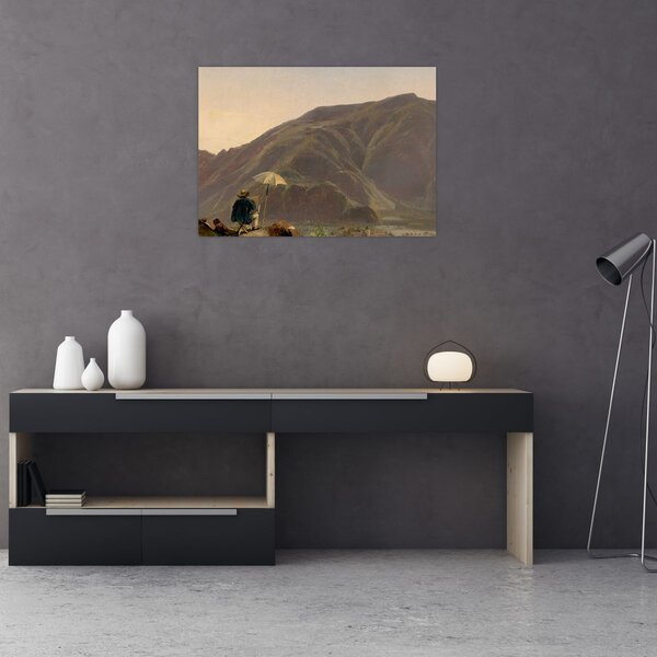 Slika - Jules Coignet, View of Bozen with a Painter, reprodukcije (70x50 cm)