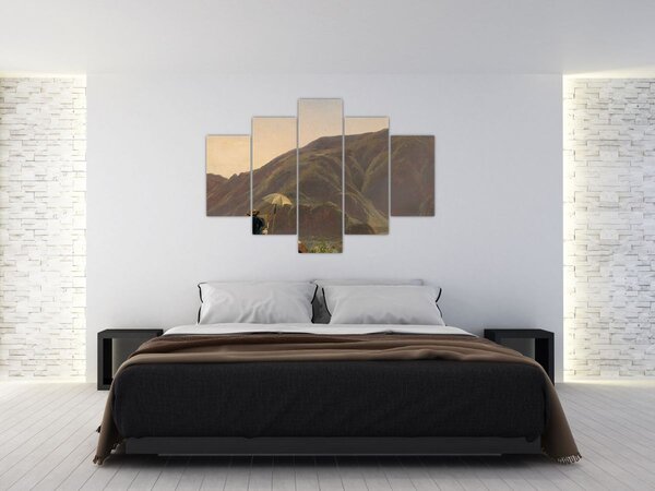 Slika - Jules Coignet, View of Bozen with a Painter, reprodukcije (150x105 cm)