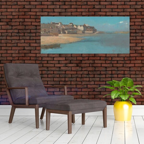 Slika - Odilon Redon, Village by the Sea in Brittany, reprodukcije (120x50 cm)
