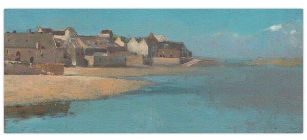 Slika - Odilon Redon, Village by the Sea in Brittany, reprodukcije (120x50 cm)