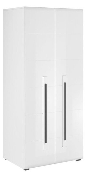 Ormar Austin H109Sjajno bijela, Bijela, 204x90x60cm, Porte guardarobaVrata ormari: Klasična vrata