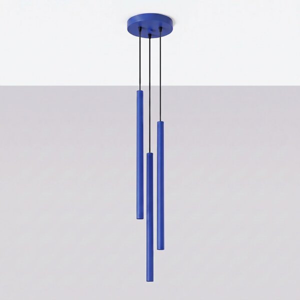 Visilica PASTELO 3P ultramarine plava