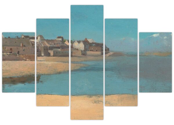 Slika - Odilon Redon, Village by the Sea in Brittany, reprodukcije (150x105 cm)