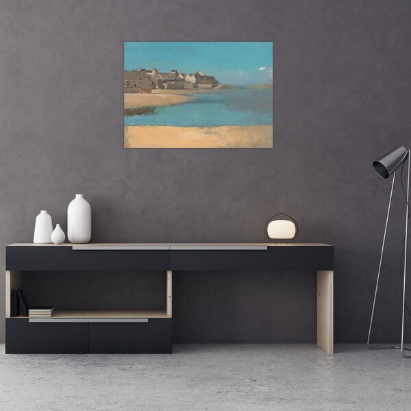 Slika - Odilon Redon, Village by the Sea in Brittany, reprodukcije (70x50 cm)