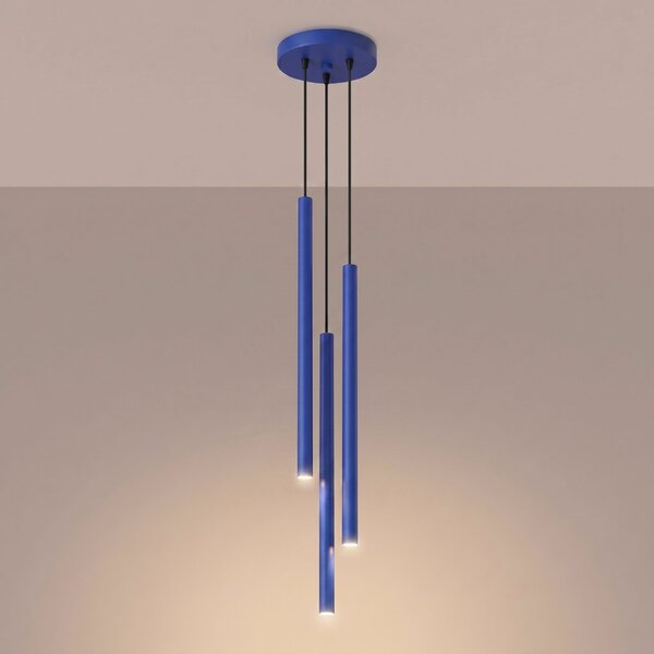 Visilica PASTELO 3P ultramarine plava