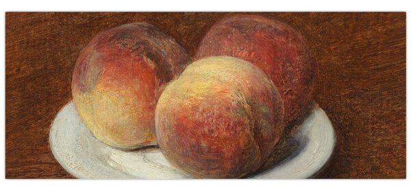 Slika - Henri Fantin-Latour, Three Peaches on a Plate, reprodukcije (120x50 cm)