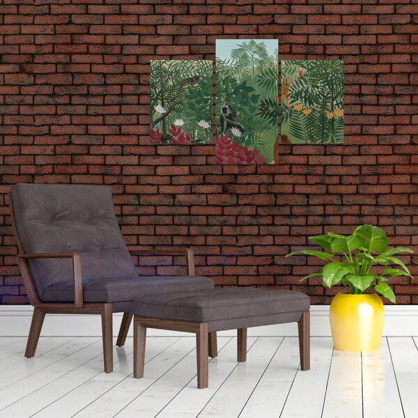 Slika - Henri Rousseau, Tropical Forest with Monkeys, reprodukcije (90x60 cm)