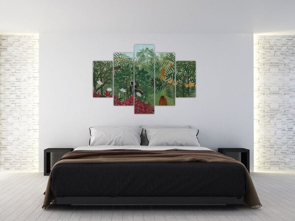 Slika - Henri Rousseau, Tropical Forest with Monkeys, reprodukcije (150x105 cm)