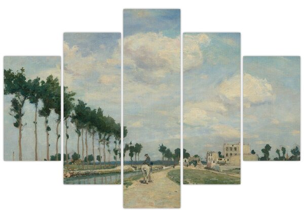 Slika - Johan Barthold Jongkind, The Towpath, reprodukcije (150x105 cm)