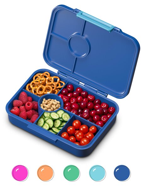 Schmatzfatz Lite, deseta kutija, 6 odjeljaka, 20,8 × 4,5 × 15 cm (Š × V × D), bez BPA, ekstra lagan Tritan