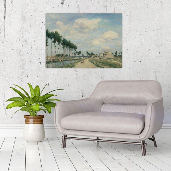 Slika - Johan Barthold Jongkind, The Towpath, reprodukcije (70x50 cm)