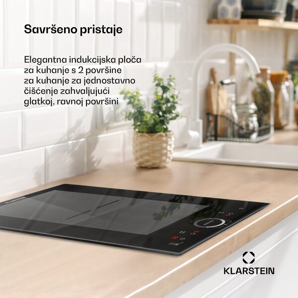 Klarstein Delicatessa Slim, indukcijska ploča za kuhanje, 3500 W, timer, crna
