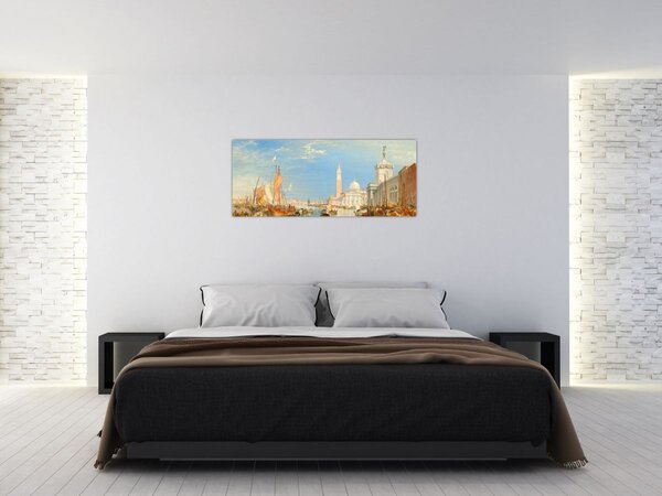 Slika - Joseph Mallord William Turner, Venice the Dogana and San Giorgio Maggiore, reprodukcije (120x50 cm)