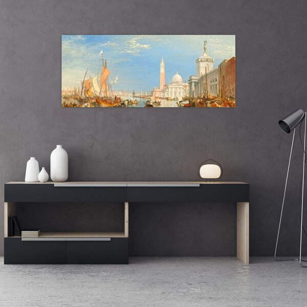 Slika - Joseph Mallord William Turner, Venice the Dogana and San Giorgio Maggiore, reprodukcije (120x50 cm)