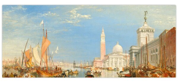 Slika - Joseph Mallord William Turner, Venice the Dogana and San Giorgio Maggiore, reprodukcije (120x50 cm)