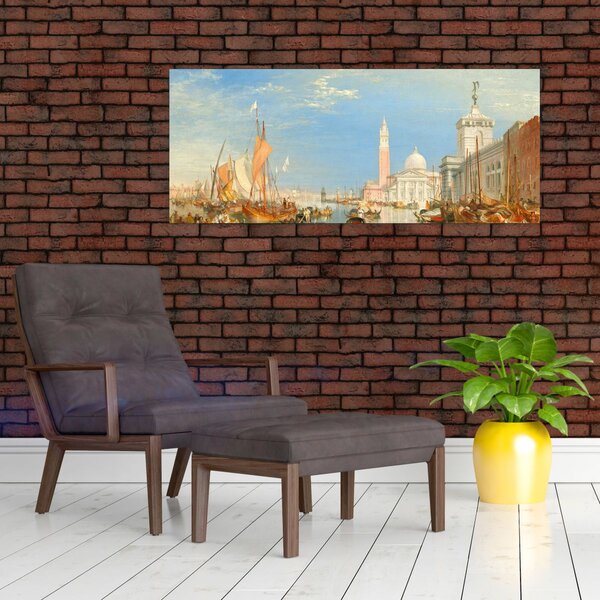 Slika - Joseph Mallord William Turner, Venice the Dogana and San Giorgio Maggiore, reprodukcije (120x50 cm)