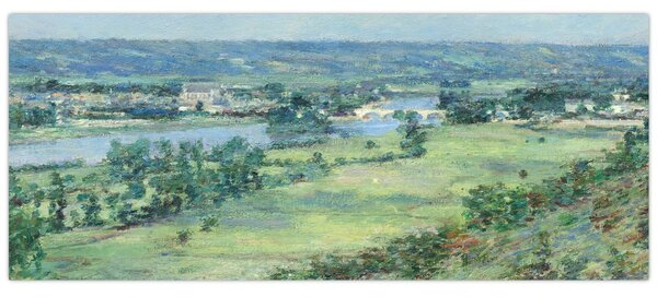Slika - Theodore Robinson, The Valley of the Seine, From the Hills of Giverny, reprodukcije (120x50 cm)