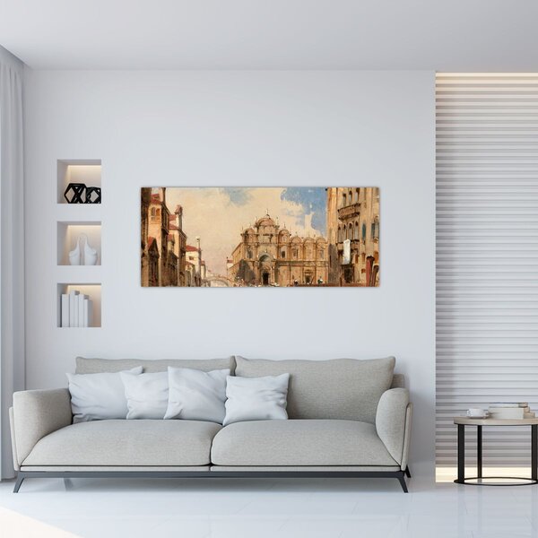 Slika - Jules-Romain Joyant, The Scuola di San Marco, Venice, reprodukcije (120x50 cm)