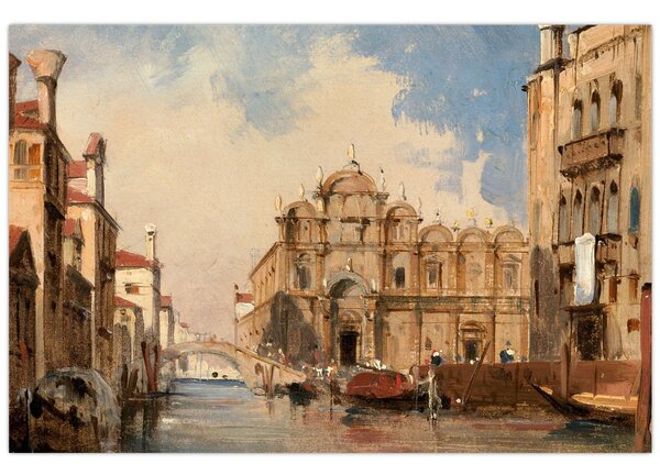 Slika - Jules-Romain Joyant, The Scuola di San Marco, Venice, reprodukcije (90x60 cm)