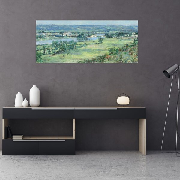 Slika - Theodore Robinson, The Valley of the Seine, From the Hills of Giverny, reprodukcije (120x50 cm)