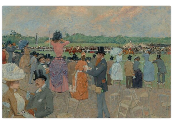 Slika - Jean-Louis Forain, The Races at Longchamp, reprodukcije (90x60 cm)