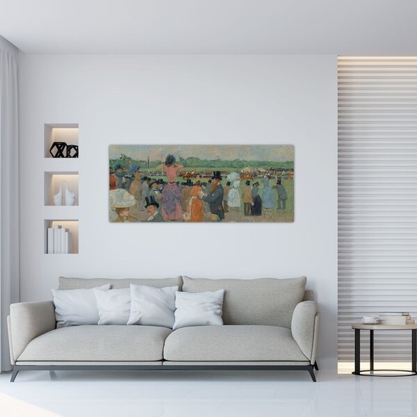 Slika - Jean-Louis Forain, The Races at Longchamp, reprodukcije (120x50 cm)