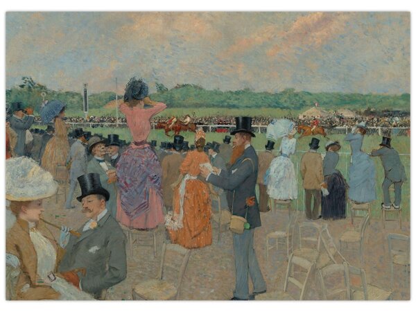 Slika - Jean-Louis Forain, The Races at Longchamp, reprodukcije (70x50 cm)