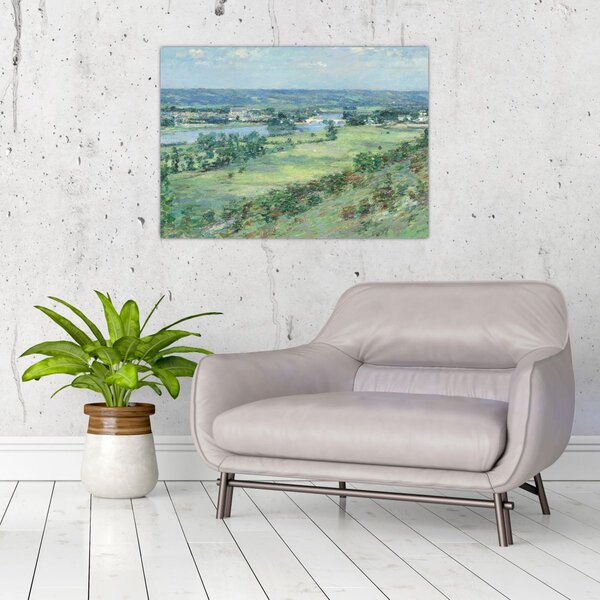 Slika - Theodore Robinson, The Valley of the Seine, From the Hills of Giverny, reprodukcije (70x50 cm)