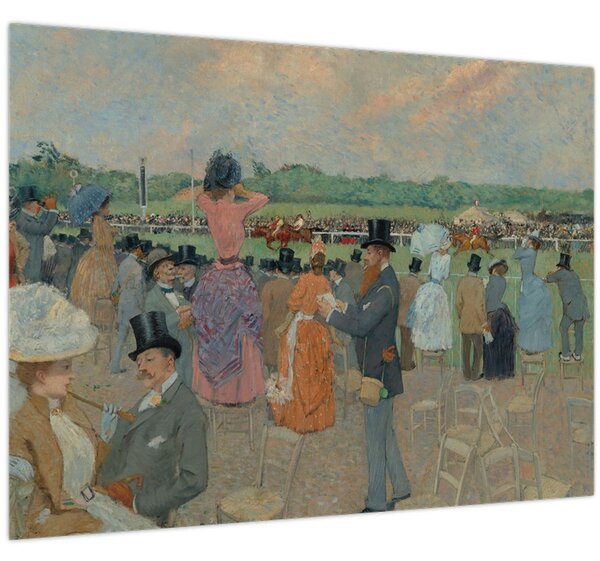 Slika - Jean-Louis Forain, The Races at Longchamp, reprodukcije (70x50 cm)