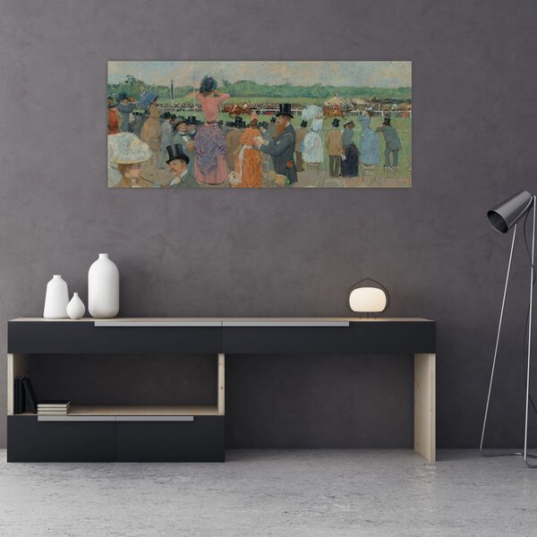 Slika - Jean-Louis Forain, The Races at Longchamp, reprodukcije (120x50 cm)
