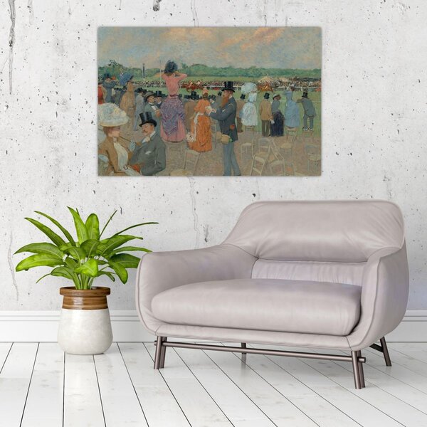 Slika - Jean-Louis Forain, The Races at Longchamp, reprodukcije (90x60 cm)