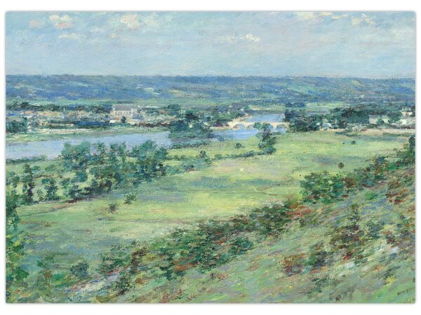 Slika - Theodore Robinson, The Valley of the Seine, From the Hills of Giverny, reprodukcije (70x50 cm)