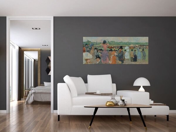 Slika - Jean-Louis Forain, The Races at Longchamp, reprodukcije (120x50 cm)
