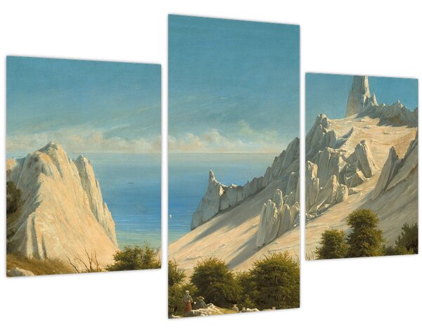 Slika - Georg Emil Libert, View of Sommerspiret, the Cliffs of Møn, reprodukcije (90x60 cm)
