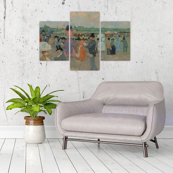 Slika - Jean-Louis Forain, The Races at Longchamp, reprodukcije (90x60 cm)