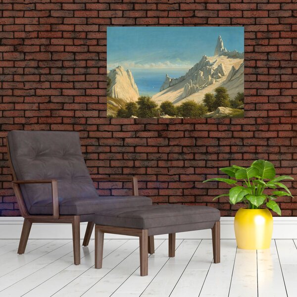 Slika - Georg Emil Libert, View of Sommerspiret, the Cliffs of Møn, reprodukcije (90x60 cm)