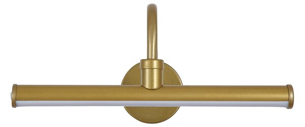 Searchlight LED zidna lampa na baterije Vigo, zlatne boje, širine 30 cm, metalna, prigušiva, Zlato / mjed, Dnevni boravak/blagovaonica, Metal