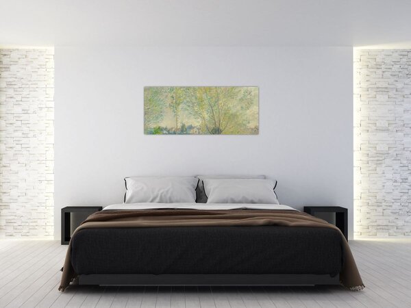 Slika - Claude Monet, The Willows, reprodukcije (120x50 cm)