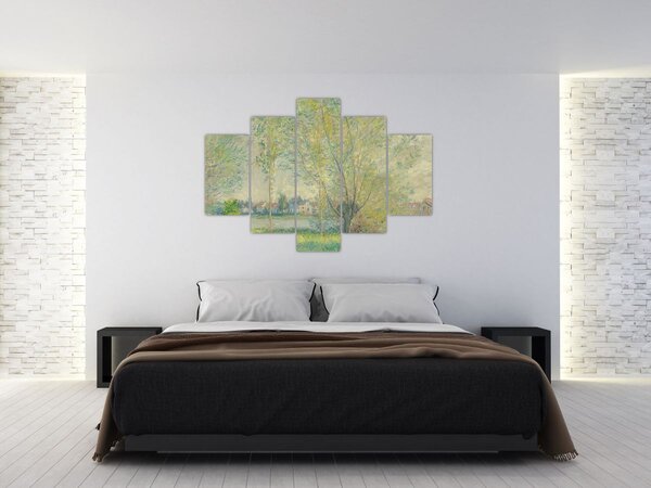 Slika - Claude Monet, The Willows, reprodukcije (150x105 cm)