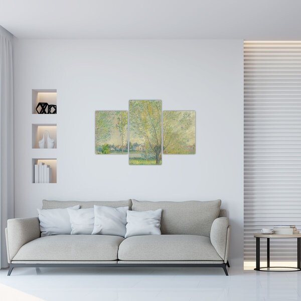 Slika - Claude Monet, The Willows, reprodukcije (90x60 cm)