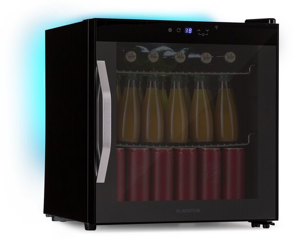 Klarstein Coachella 50 Smart, hladnjak, 50 l, WiFi funkcija, pozadinsko osvjetljenje, inox