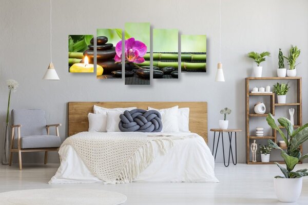 5-dijelna slika Feng Shui mrtva priroda