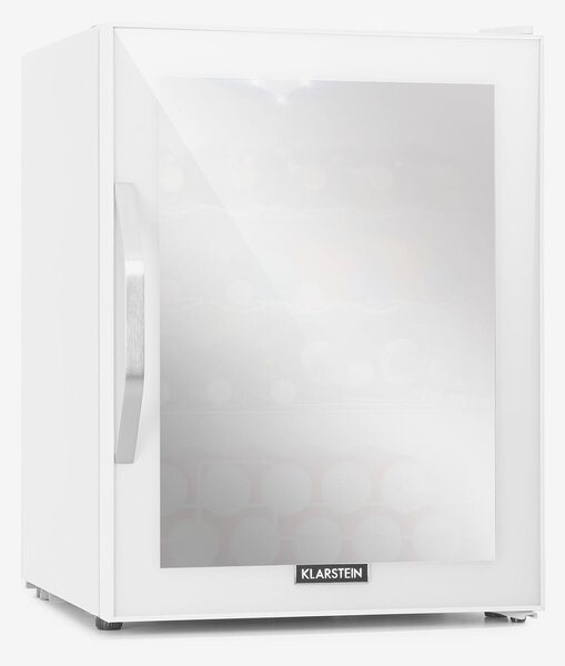 Klarstein Beersafe XL Quartz, hladnjak, D, 60 L, LED, 2 metalne rešetkaste police, staklena vrata, bijeli