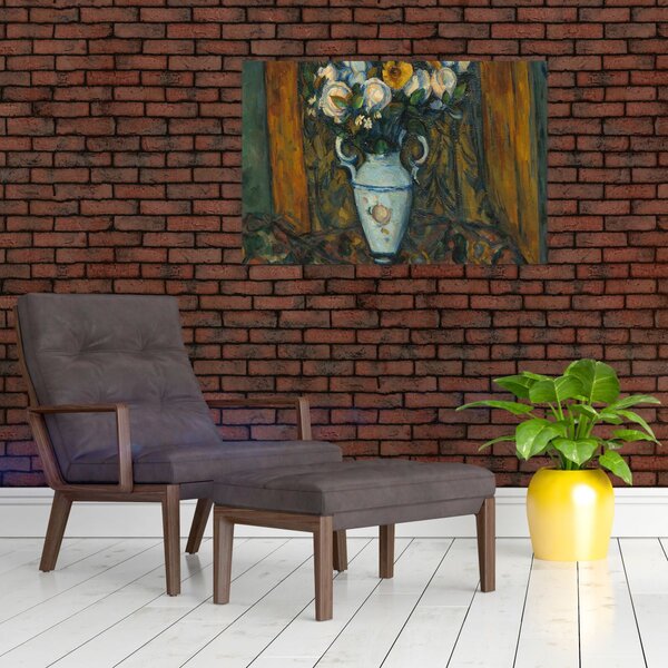 Slika - Paul Cézanne, Vase of Flowers, reprodukcije (90x60 cm)