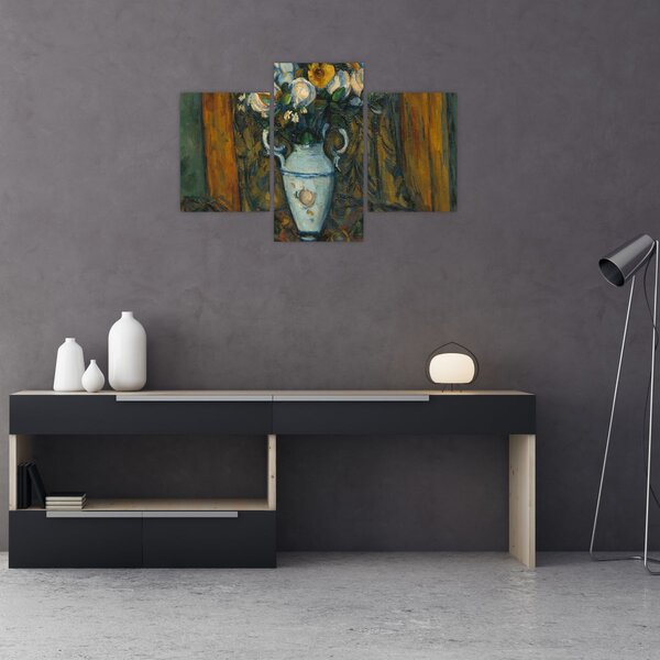 Slika - Paul Cézanne, Vase of Flowers, reprodukcije (90x60 cm)